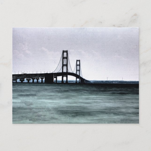Cartão Postal Mackinac Bridge, Michigan (Frente)