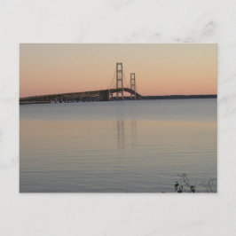 Cartão Postal Mackinac Bridge Sunset, Michigan