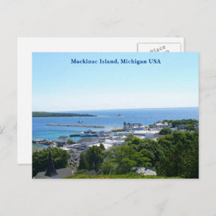 Cartão Postal Mackinac Island View, Michigan EUA