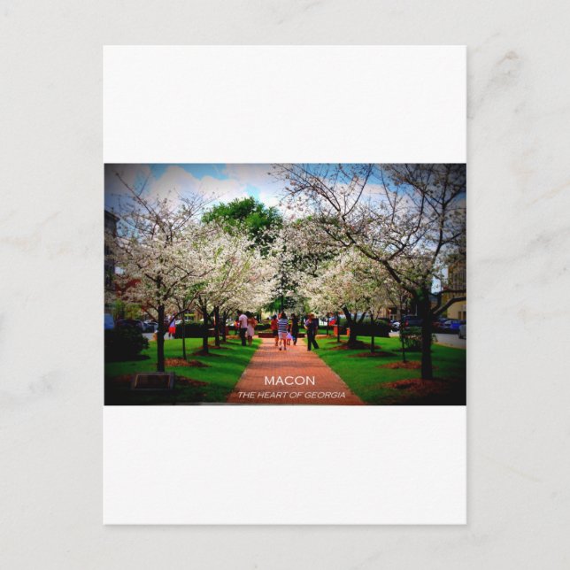 Cartão Postal Macon, Geórgia (Frente)