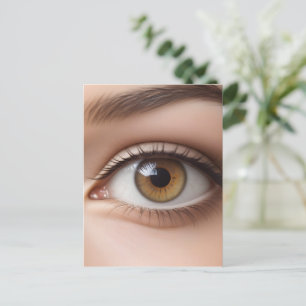 Cartão Postal Macro de olho feminino