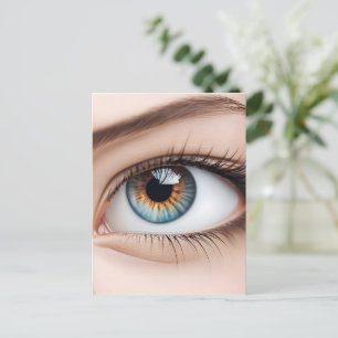 Cartão Postal Macro de olho feminino