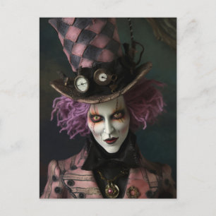 Cartão Postal Mad Steampunk Fantasy Man