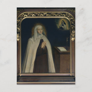 Cartão Postal Madame Acarie conhecida como Marie de l'Incarnaç