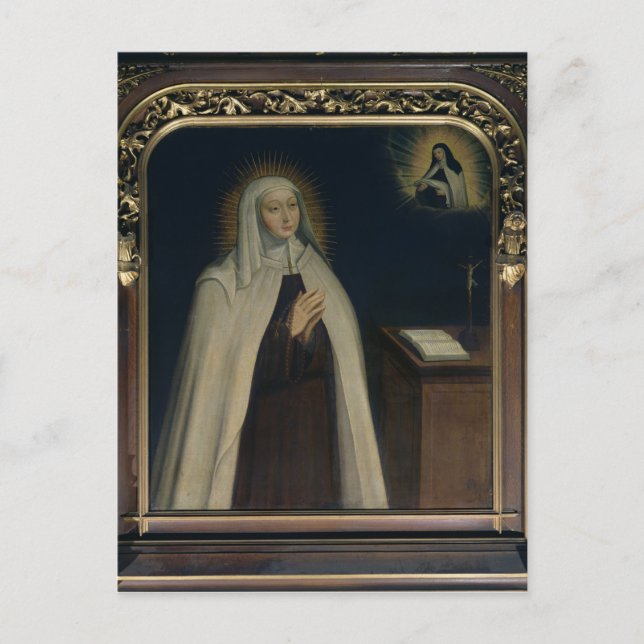 Cartão Postal Madame Acarie conhecida como Marie de l'Incarnação (Frente)