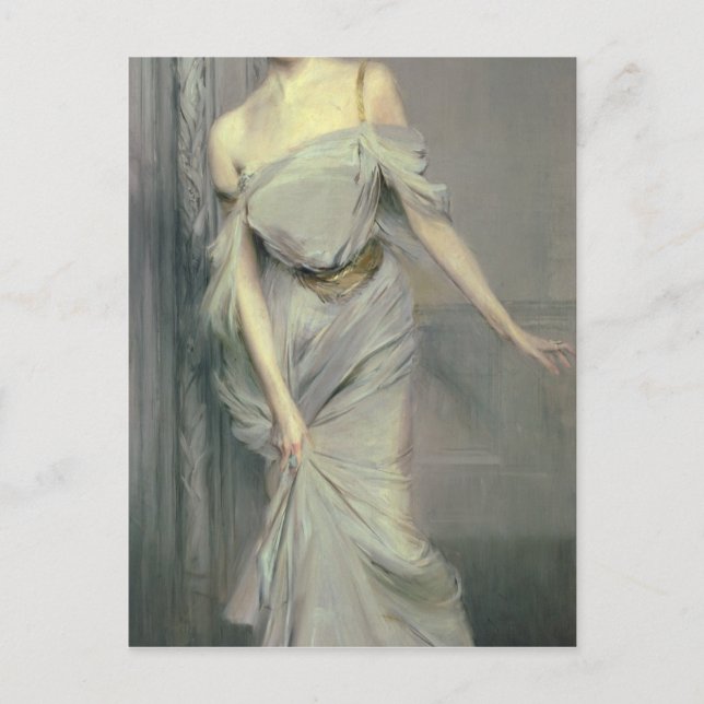 Cartão Postal Madame Charles Max, 1896 (Frente)