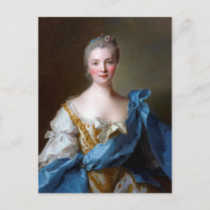 Cartão Postal Madame de la Porte 1754 por Jean-Marc Nattier