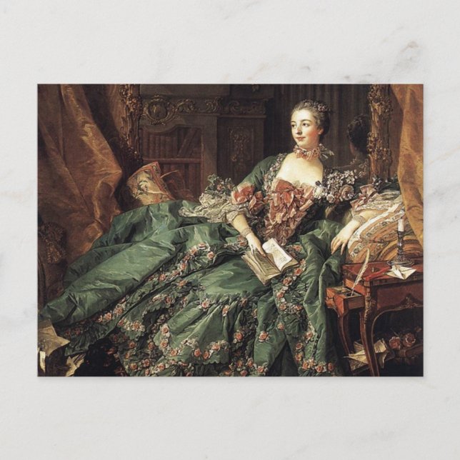 Cartão Postal Madame de Pompadour (Frente)