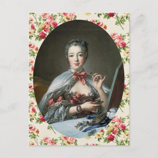 Cartão Postal Madame de Pompadour (Frente)