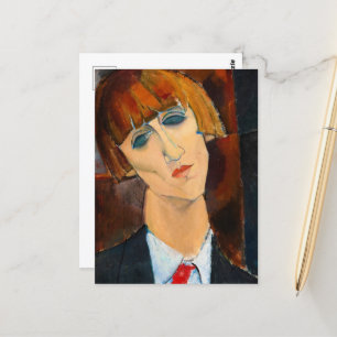 Cartão Postal Madame Kisling, 1917, por Amedeo Modigliani