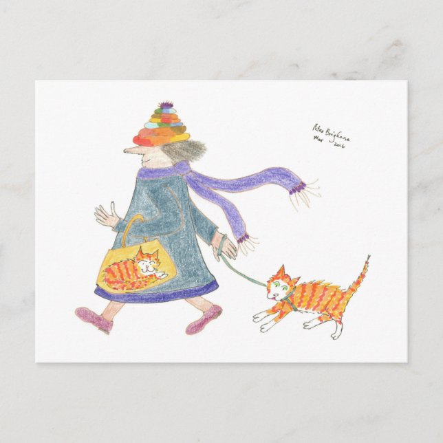 Cartão Postal MadCatWoman vai comprar (Frente)