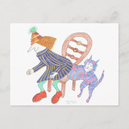 Cartão Postal MadCatWoman & WhoopeeCushionCat No.2