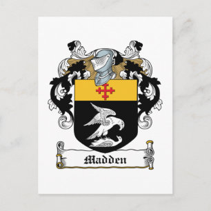 Cartão Postal Madden Family Crest