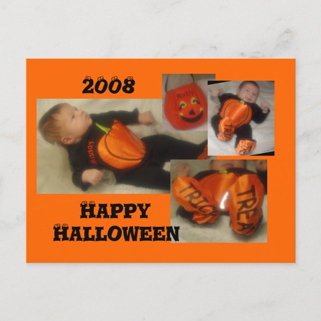 Cartão Postal maddy halloween... (Frente)