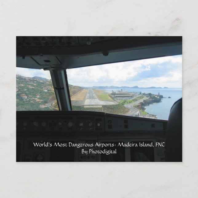 Cartão Postal Madeira Island, World's Most Dangerous Airports... (Frente)