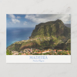 Cartão Postal Madeira - Penha d'Aguia, com texto