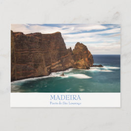 Cartão Postal Madeira - Ponta de São Lourenco - postal com texto