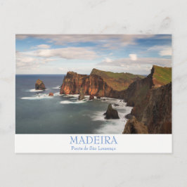 Cartão Postal Madeira - Ponta de São Lourenco - postal com texto