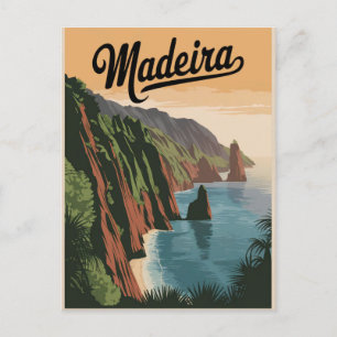 Cartão Postal Madeira Portugal Vintage