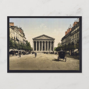 Cartão Postal Madeleine, rue Royale, Paris, França vinta
