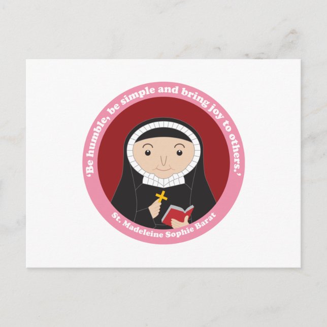 Cartão Postal Madeleine Sophie Barat (Frente)