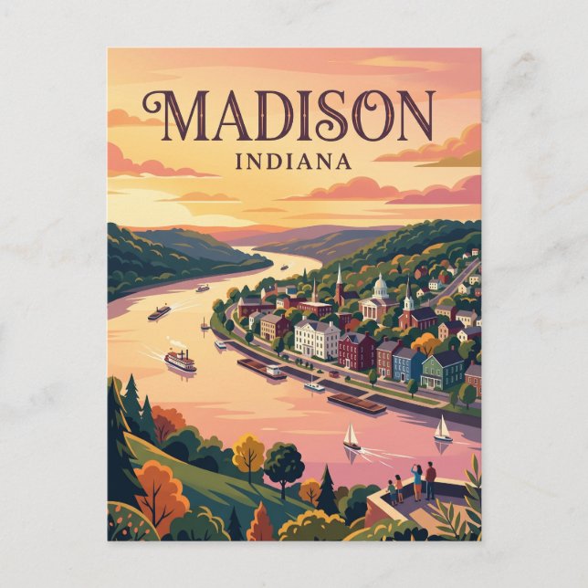 Cartão Postal Madison EUA (Frente)