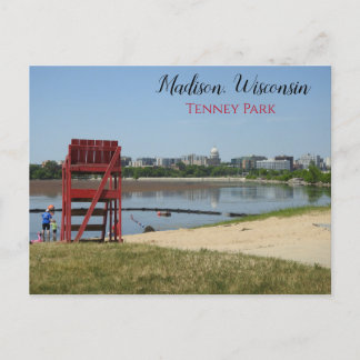 Cartão Postal Madison, Wisconsin Tenney Park Fotografia