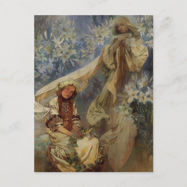 Cartão Postal Madona dos Lillies (Frente)