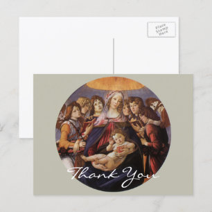 Cartão Postal Madona e Criança de Botticelli