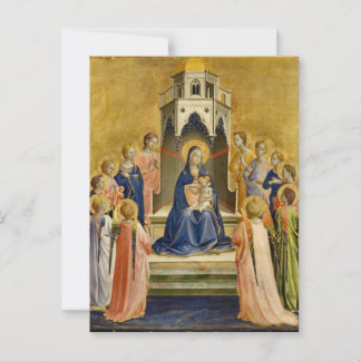 Cartão Postal Madonna com Criança e Doze Angels, Fra Angico