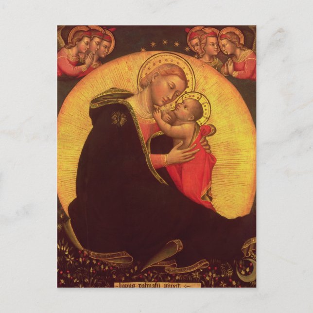 Cartão Postal Madonna da humildade, 1390-1400 (Frente)