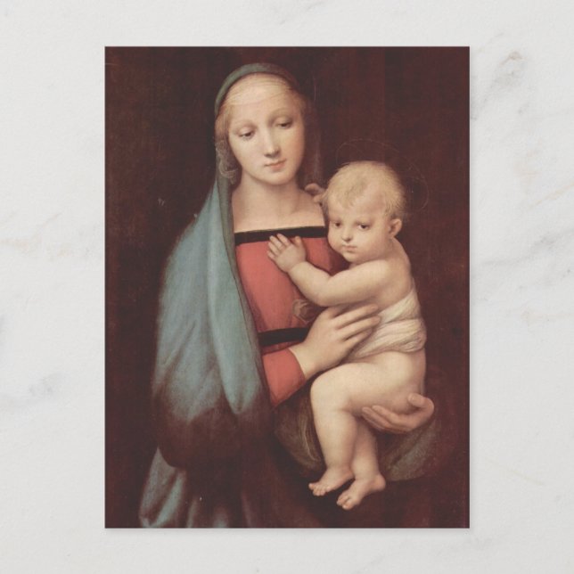 Cartão Postal Madonna Del Granduca por Raphael (Frente)
