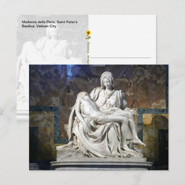 Cartão Postal Madonna della Pietà, Cidade Vaticano - (Frente/Verso)