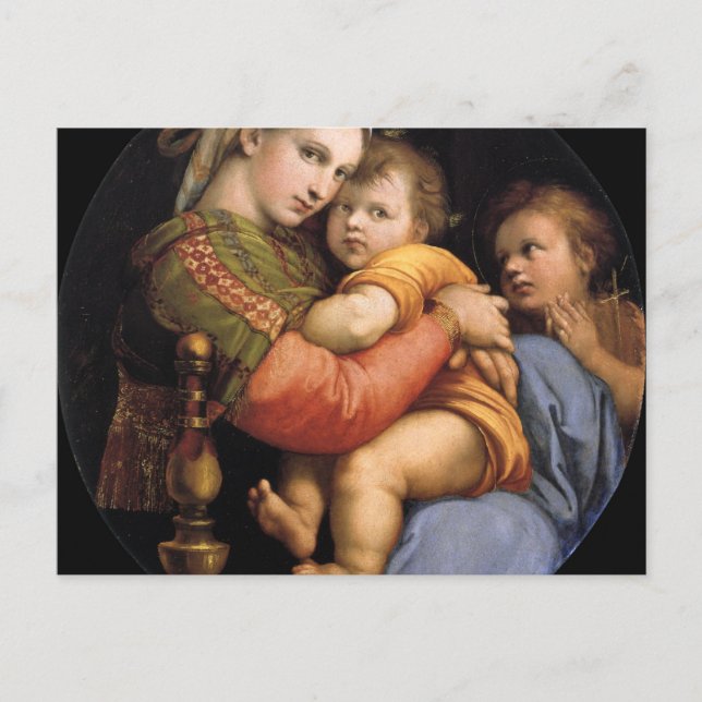 Cartão Postal Madonna Della Sedia (Frente)