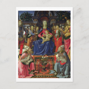 Cartão Postal Madonna e Child com SS. Justus, Zenobius e
