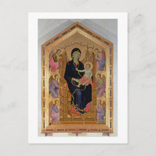 Cartão Postal Madonna e Child (Rucellai Madonna) 1285 (tempera)