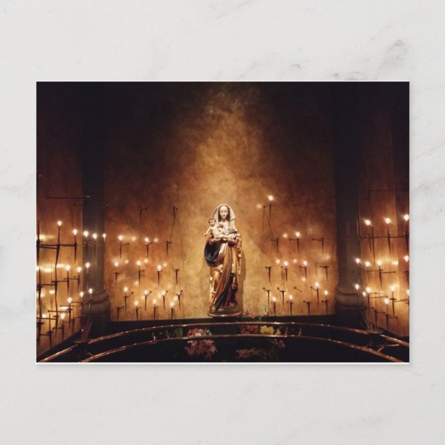 Cartão Postal Madonna e Criança (Frente)