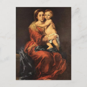 CARTÃO POSTAL MADONNA E CRIANÇA