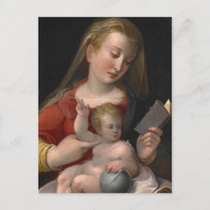 Cartão Postal madonna e criança