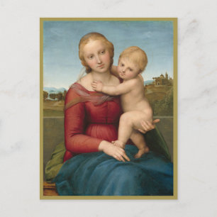 Cartão Postal MADONNA E CRIANÇA c. 1505, Rafael (1483-1520)