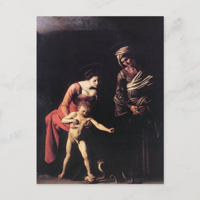 Cartão Postal "Madonna e Criança com Rua. Anne" (Frente)