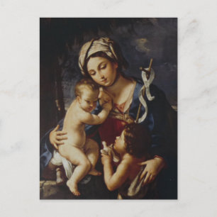 Cartão Postal Madonna e Criança com Ruas.