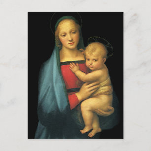 Cartão Postal Madonna e Criança, Madonna del Granduca por Rapha