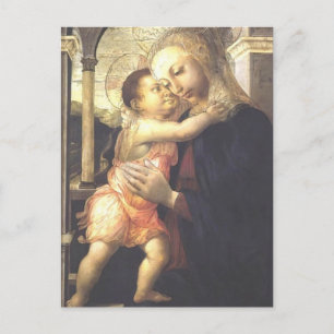 Cartão Postal Madonna e Criança por Jacopo Bellini