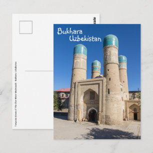 Cartão Postal Madrassah Chor Minor - Bucara, Uzbequistão