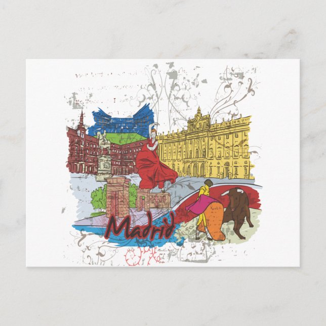 Cartão Postal Madrid (Frente)