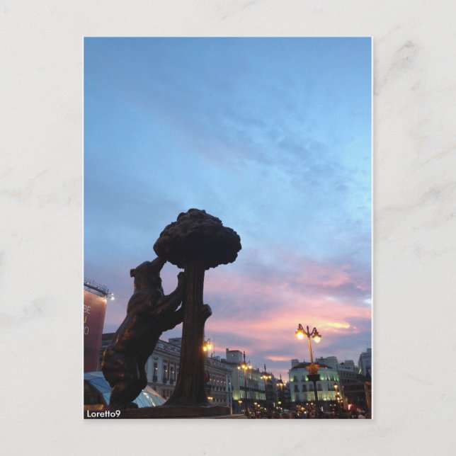 Cartão Postal Madrid - El Oso y el Madroño (Frente)