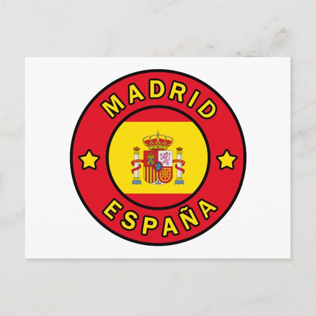 Cartão Postal Madrid España (Frente)