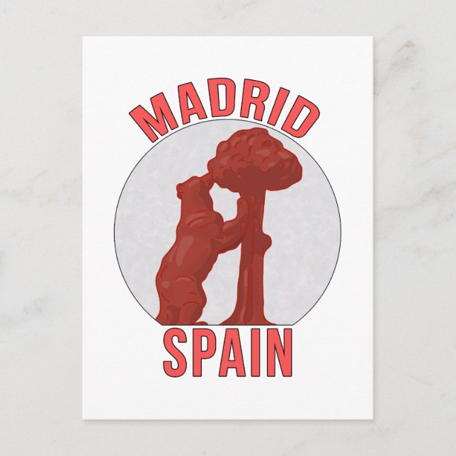 Cartão Postal Madrid Espanha (Frente)