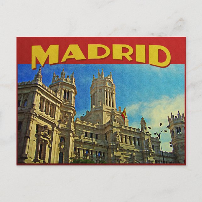 Cartão Postal Madrid Espanha (Frente)
